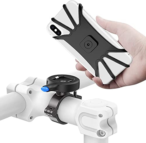 Cozycase Fahrrad Handyhalterung für iPhone 12/11/11Pro Max/XS/XR/SE 3(2022) Motorrad Handyhalter aus Metall kompatibel mit alle 4,7-6,5 Smartphone
