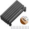 MEEQIAO Lot de 6 Poignee de Meuble Cuisine Noir,224 mm Acier Inoxydable Poignées Morden Carrée Meubles, pour Bureaux, Tiroirs, Armoires, Placard