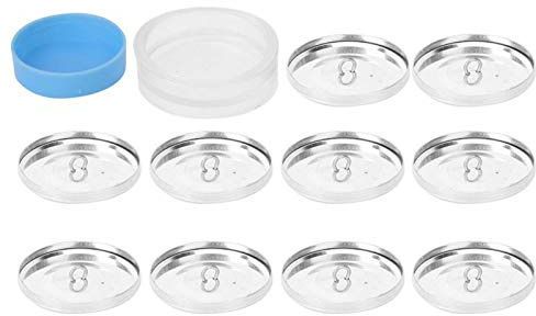 Yosoo Health Gear Selbstabdeckende Knöpfe Set, 10 Stück Runde Flache Knöpfe für DIY Stoffverkleidungen, Handarbeit Nähen, 20mm/25mm/30mm/40mm Durchmesser