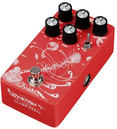 ALABS ORBITAL Pitch Shifter Pedals Für E Guitar,Octave Gitarren Pedal mit 9 Shift Types Effektgerät - Analog Dry Through,Momentary operation,True Bypass,True Stereo,Polyphonic,Multi-Expression Control