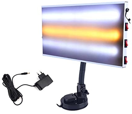 Bceer Lampe à Réflecteur Dent Lampe à LED pour Panneau D'affichage Outils De Réparation De Bosses Détecteur De Bosses pour Le Débosselage De Carrosserie(Color:220V)