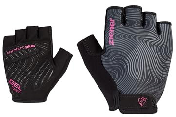 Ziener Damen CONSTANZE Fahrrad/Mountainbike/Radsport-Handschuhe | Kurzfinger - atmungsaktiv,dämpfend, Black, 7