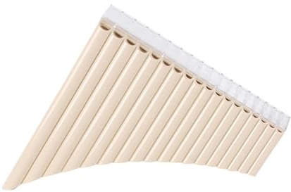 Panflöte Instrument Schwarz-weiße Panflöte Mit 18 Pfeifen C-Dur-Panflöte Panflöte Mit Mundstück Für Anfänger Mit Tragetasche (Color : 2)