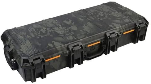 TS TAC-SKY Outdoor Wasserdicht Munition Jagdkoffer Waffenkoffer Gewehrkoffer Lang Mit Schaumstoff Innenmaß 93 * 37 * 13 cm Mit Druckventil Waffenkoffer Gewehrkoffer(BKA)