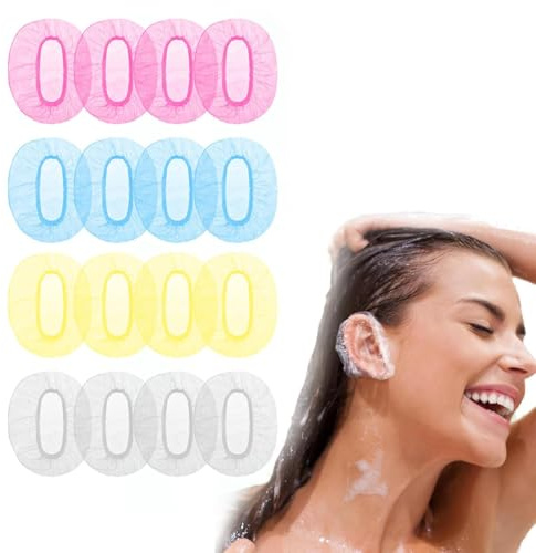 Ear Covers for Shower - 100 PCS Disposable Ear Protectors for Hair Salon Care, Waterproof Ear Caps for Shower