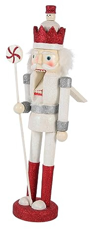 Amosfun Schiaccianoci Di Natale in Legno Decorazione Da Tavolo Ornamento Natalizio Regalo Per Feste