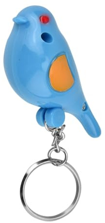 lvifloae Key Retriever Bird LED Whistle Key Finder Smart Sound Keychain Sound emittieren drahtlose Elemente Retriever mit Akku (Blue)