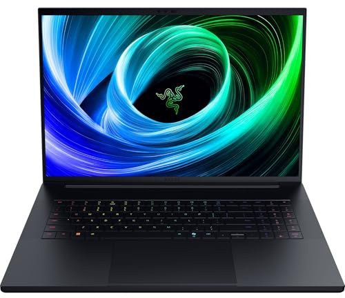Razer Blade 18 (2025) - 18 Zoll Gaming-Laptop - NVIDIA GeForce RTX 5090 - Intel Core Ultra 9 275HX - 18 Dual Display UHD+ 240Hz - FHD+ 440Hz - 64GB DDR5-4TB SSD - QWERTZ DE-Layout | Schwarz