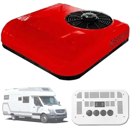 Climatiseur de camping-carClimatiseur de toit pour camping-car, climatisation de parking 12V / 24V pour mini-fourgonnettes, climatiseur de camping-car pour camping-car, camion excavatrice, b