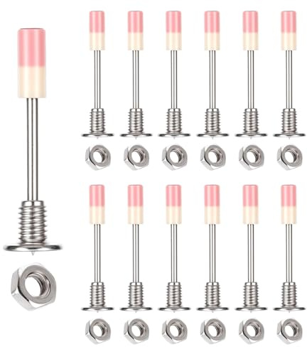 Juego de 200 clavos para paredes de hormigón y tuercas M8 para pistola de clavos, juego de clavos de acero endurecido de 7,3 mm, dispositivo de disparo de pernos, clavos de hormigón penetrante para