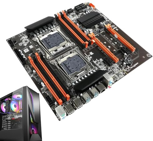 Computer PC Mainboard, CPU Motherboard DDR4 with 256GB Support, USB 3.0 Channel, High Performance Accessory, X99 Mother Board for CPU Processors