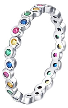 Whoiy Ringe Echt Silber 925 Eheringe Damen Hochzeit ringe Ewigkeit Zirkonia Bandringe Frauen