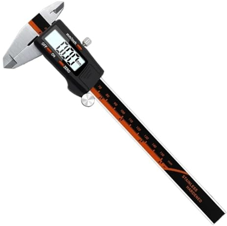 Calibradores Digitales De 6 Pulgadas, 0-150mm, Calibrador Vernier Electrónico De Acero Inoxidable, Herramienta De Medición De Micrómetro De Metal