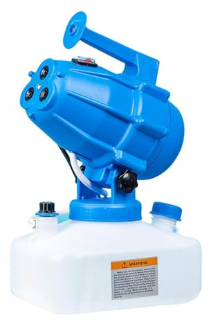Nébuliseur de désinfection professionnel, pulvérisateur électrique, pulvérisateur désinfectant pour lieux publics/jardins/industriels - capacité de désinfection de 5 L (bleu)