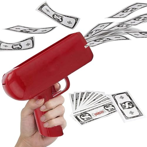 Máquina de lanzamiento de dinero – Dispensador de billetes falsos en efectivo portátil | Accesorio de fiesta para boda, cumpleaños, despedida de soltera, espectáculo, graduación