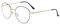 JoXiGo Computerbrille Anti-Blaulicht Ohne Stärke Anti-Müdigkeit UV-Schutz Retro Rund Metallgestell Brillenfassung mit Brillenetuis