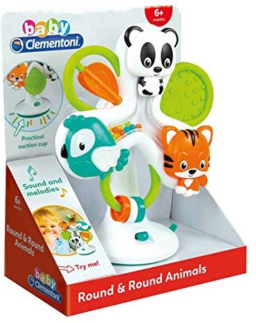 Clementoni Aktivitäts-Rad mit Tieren - Spielzeug für Babys & Kinder ab 10 Monaten, mit Musik & Tierfiguren - Sensorik- & Motorikspielzeug 17261
