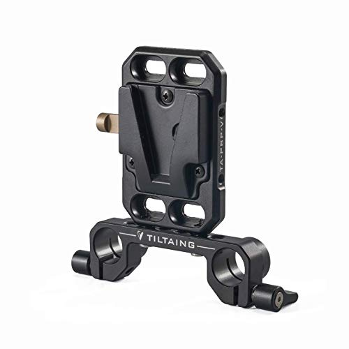 Tilta TA-PBP-K1-V Tiltaing Pocket V-Mount Battery Plate +15mm Rod Adapter (small) (Batterien Nicht enthalten, Keine Stromanschlüsse