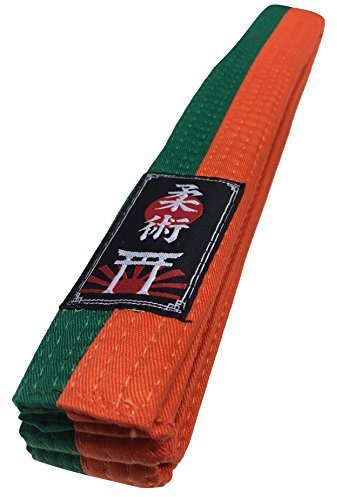Budodrake Ju Jutsu/Jiu-Jitsu Gürtel orange-grün (300)