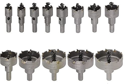 6/10/13pcs 16-65mm HSS Hole Saw Drill Bit Set Carbide Tip Hole Saw Core Drill Bit For Wood/Metal Drilling Tools,13pcs 16,53mm,a