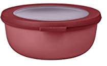 Mepal Multi Bowl Cirqula Round - Mikrowellen Geschir - Geeignet als Luftdichte Aufbewahrungsbox für den Kühlschrank, Mikrowellengeschirr & als Frischhaltedosen - 1250 ml - Vivid mauve