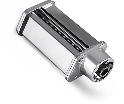 Pasta Roller Maker Accessory Set Stainless Steel Spaghetti Pasta Cutter Press Accessories Pasta Machine Parts Pasta Attachment for Kitchen Aid Stand Mixer Thin Blade