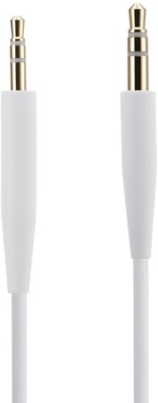 QC25 QC35 QC35 II QC45 OE2 OE2i Ersatz-Audiokabel, kompatibel mit Bose-Kopfhörern, 3,5 mm auf 2,5 mm männliches Stereo-Klinkenkabel, 1,5 Meter, kein Inline-Mikrofon/Fernbedienung, weiß