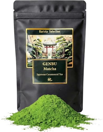 GENBU MATCHA | Matcha cerimoniale giapponese | 100 g | Tè verde matcha premium in polvere | Giappone | 100% naturale | Per matcha latte, cerimonia e ricette | Senza glutine né zuccheri aggiunti