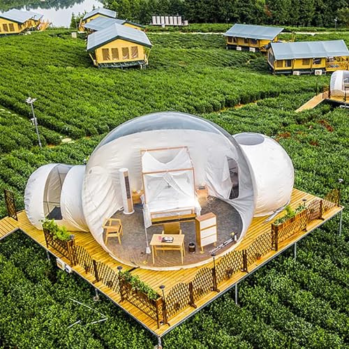 MAYFABD Inflatable Bubble Tent - Large Outdoor Transparent Dome House for Camping & Backyard Family Tents