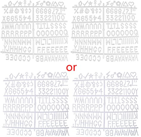 Weißes Buchstaben-Set, Zahlen, Sonderzeichen, Wörter, Dekoration, Zubehör für Nachrichten, Schilder und Letterboard, Nachrichtenbrett mit LED-Buchstaben, 126-teilig