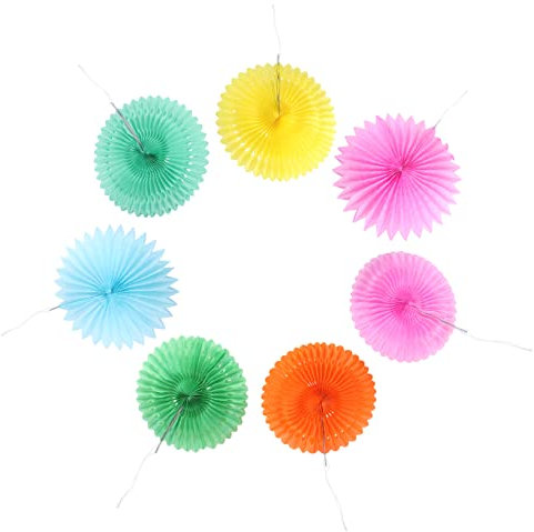 Amosfun Fächerblumen Aus Papier – Deko-set Für Geburtstagsfeiern – Hochzeitsdeko – Innendeko – Foto-requisitenblumen Für Festliche Anlässe