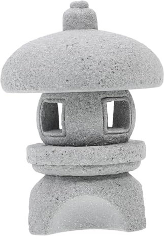 ORFOFE Stone Pavilion Ornaments Outdoor Garden Fairy Garden Sculptures Decoration Ideas
