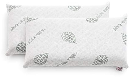 Textilhome Pack 2 Almohadas Viscoelástica 60 cm Aloe Vera Núcleo Visco