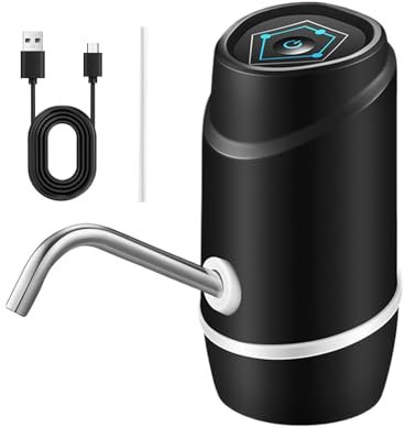 Wireless Water Dispenser Electric, 5 Gallon Jug USB Charging Water Pump, Portable Drinking Fountain Pumping Device for Outdoor, Camping, Kitchen, and Home Use