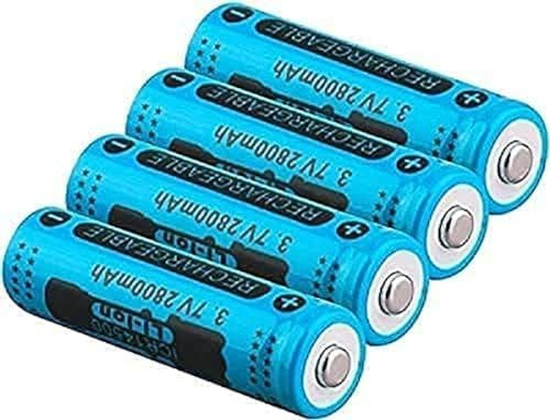 Batería De Litio Recargable 14500 3.7v 2800mAh para Control Remoto LED De Energía Móvil, 4 Piezas