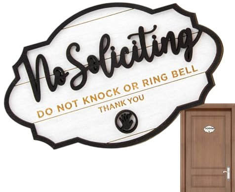 Renopfect Placa De Madera Prohibido Llamar A La Puerta - Placas Colgantes Para Puerta,Arte En Madera Para Pared, Decoración Reutilizable Para Bodas Y Regalos De Hogar