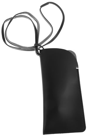 DIKACA Estuche Portátil para Gafas con Funda y Correa para Colgar al Cuello Protección Antirayaduras para Gafas de Sol y Lectura Almacenamiento Seguro y Cómodo para Llaves y Móviles