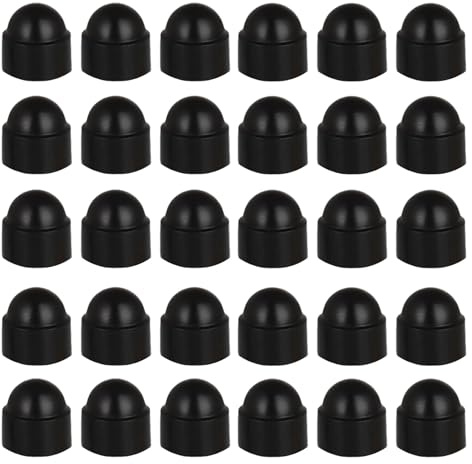 30 Stück Abdeckkappen für Schrauben,M12 Kunststoffkappen,Schraubenabdeckung Schwarz,Schraubenkappen,Schutzkappen für Schrauben,Schraubenkopf Abdeckung,Sechskant Schraubenabdeckung für Schraubenschutz