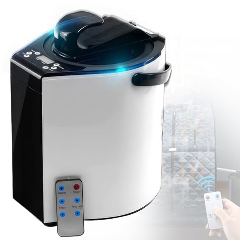 ZMJGLL Sauna a Vapore Portatile, Sauna a Vapore da 3,5L con Display Digitale, Rivestimento in Acciaio Inox per Uso Personale a casa con Telecomando, Timer e indicatore Marce