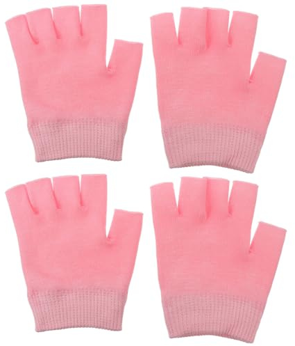 BIUDECO 2 paia Guanti Idratanti in Gel per Mani Secche Guanti Spa Cosmetici per Cura Mano Protezione Dita e Morbida per Trattamenti con Crema e Lozione