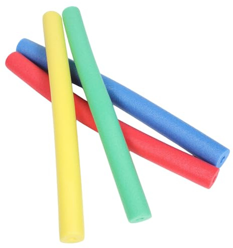 MUSISALY Bastoni da Competizione in Gommapiuma 4 Pezzi, Bastoncini per Staffetta da Gioco Genitore-figlio, Accessori per Attività All'aperto e Team Building, Strumenti Sicuri e Divertenti