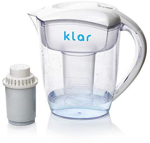 Klar Water Jarra Filtradora de Agua para Eliminar Flúor 3,5 l – Filtro de Agua que Elimina Flúor, PFOA, PFAS, Plomo, Microplásticos – Purificador de Agua con PH Alcalino