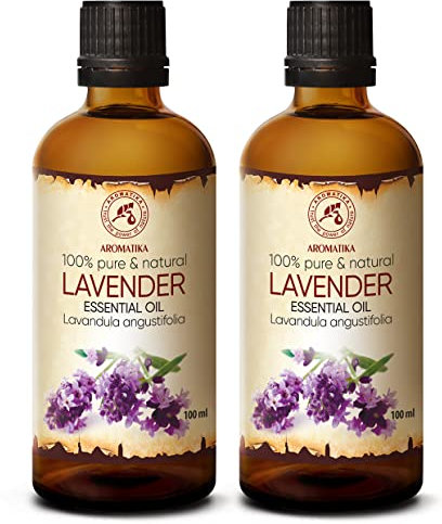 Aceite Esencial de Lavanda 200ml - Bulgaria - 100% Puro para Dormir Bien - Belleza - Bienestar - Aromaterapia - Relajación - Aroma de Habitación - Lámpara de Aroma