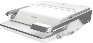 Fellowes Lyra 3-in-1 Bindemaschine A4/A5 – 20 Blatt Stanz-, 300 Blatt Bindekapazität – manuell, mit Aufbewahrungsfach & 1.000 Heftklammern – für Schule & kleines Büro