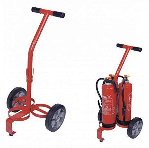 Transportwagen für 3 Feuerlöscher Löschwagen mobile Löschstation