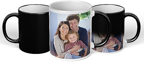 Print Maniacs Personalised Mug Any Image Photo Custom Text Magic Coffee Tea Cup Birthday Gift Father's Mothers Day Funny Mug (Magic Mug)