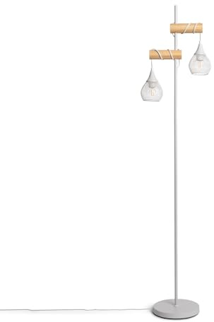 LEDKIA LIGHTING Lampadaire Monah WiFi avec Variateur Blanc E27