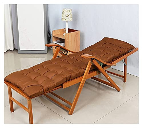 3 In1 Deck Chair,Klappliegestuhl Holz Mit Armlehne,Liegestuhl Sonnenliege Relaxliege,ergonomische Atmungsaktive Gartenstuhl,Für Strand Terrasse Camping Outdoor Tragbare Liegestühle ( Color : Brown )