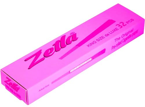 Zetla 32 - Cones Pink King Size - Vorgedrehte Joint Tubes - Conische Tubes mit Filter (109 x 26 mm) - Joint Cones King Size - Vorgedrehte Papers