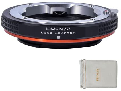 PHOLSY Objektivadapter Kompatibel mit Leica M Objektiv und Nikon Z Kamera | Manueller Bajonettadapter Kompatibel mit Leica M auf Nikon Z, Leica M auf Z, LM auf Z